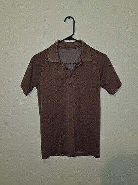 Lululemon Evolution Tech Men's Muave Polo Shirt - Classic Short Sleeve